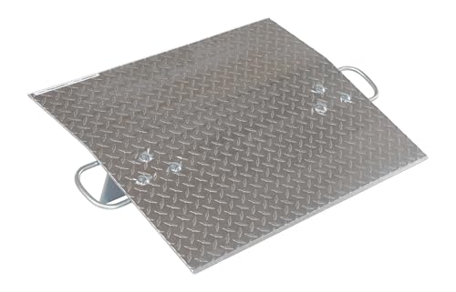 vestil a-3024 hand truck dock plate aluminum 500-lb capacity 2434 length 3034 usable width 1434 thick