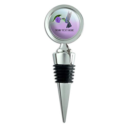Personalized Custom Hummingbird 1 Line Wine Bottle Stopper