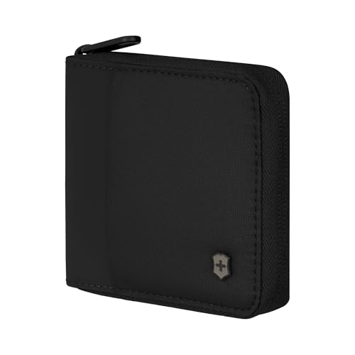 Victorinox Travel Essentials, Zip-Around Wallet, RFID Wallet with Bill Compartment, Card Slots, ID Window and Coin Pocket - Black2