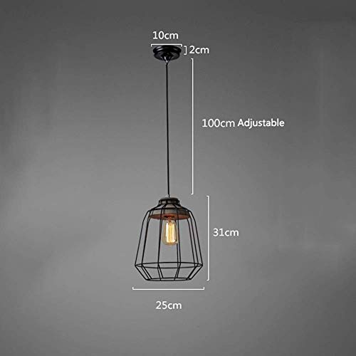 Lustre ciment nostalgique lampe de bar chic style industriel - 3