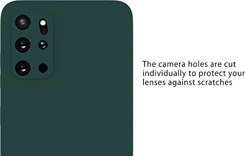 Image of DIZORO Liquid Silicone Case with Microfiber Coushioning Compatible for Samsung Galaxy S20 Plus Shockproof Slim Back Cover, Gel Rubber Full Body Protection - Forest Green
