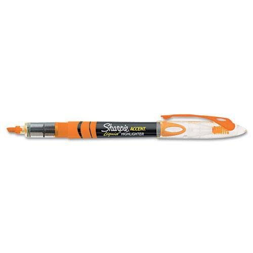 SHARPIE 1754466 Accent Liquid Pen Style Highlighter, Chisel Tip, Fluorescent Orange, Dozen
