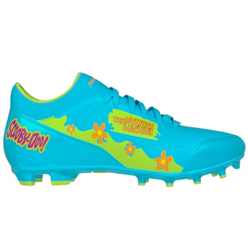 Phenom Elite Scooby-Doo Football Cleats – Velocity 3.0 Lightweight Speed Cleats – Mystery Machine Design – Men’s Cleats for Football & Lacrosse