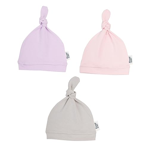 3Pcs Cotton Hats Lovely Newborn Headwear Lightweight and Comfortable Unique Knot Design for Showers and Everyday Use