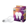Philips LED Flicker-Free Frosted Dimmable A21 Light Bulb - EyeComfort Technology - 1600 Lumen- Soft White (2700K)- 12.5W=100W - E26 Base - Title 20 Certified - Ultra Definition - Indoor - 2-Pack