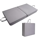 Safesense Kniekissen Garten, Kniematte faltbar weich 6cm Dicke Schaumstoff, wetterfest Kniebrett für Arbeit Werkstatt Sport Yoga Fitness Outdoor Boden Grau