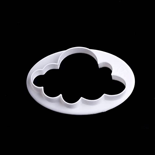 image for Aliotech 5PCS Different Pattern Plastic Fluffy Cloud Cutters Cookie Cu