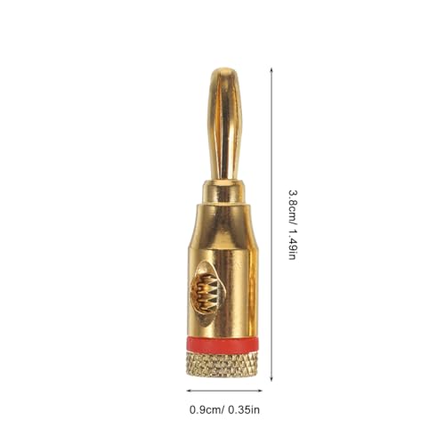 Conectores Banana Chapados en Oro x12 Pares para Cable de Audio miniatura 6