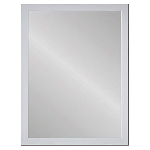 Espejo de Pared nórdico Blanco de plástico de 56x76 cm de LOLAhome Cover