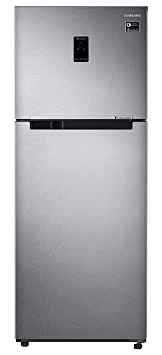 Samsung 363L 2 Star Inverter Frost-Free Convertible 5 In 1 Double Door Refrigerator (RT39C5532SL/HL,Ez Clean Steel(Silver) 2023 Model)