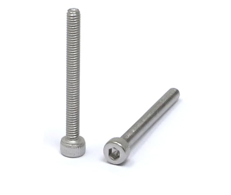 Image of iexcell 100 Pcs M2.5 x 25mm Thread Pitch 0.45 mm Stainless Steel 304 Hex Socket Head Cap Screws Bolts Kit