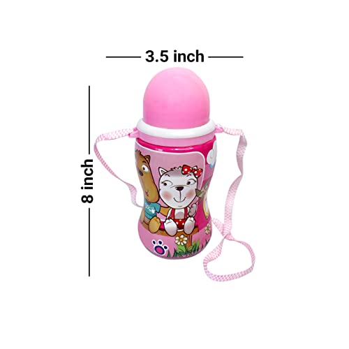 Image of EKAN 3 in 1 Motivational Water Bottles Set 2000 ml, 900 ml, 300 ml Large Capacity Sipper Bottles for School, Office, Home and Gym Use Leak-proof BPA-Free Water Bottles (Multicolour-2)