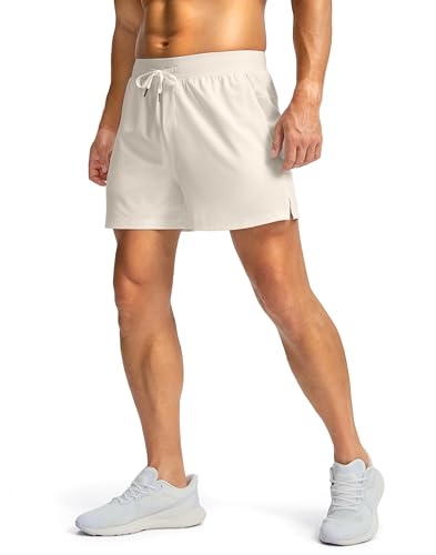 Image of Soothfeel Men's Running Shorts with Zipper Pockets 9 inch / 7 inch / 5 inch Quick Dry Eight Basketball Gym Workout Athletic Shorts