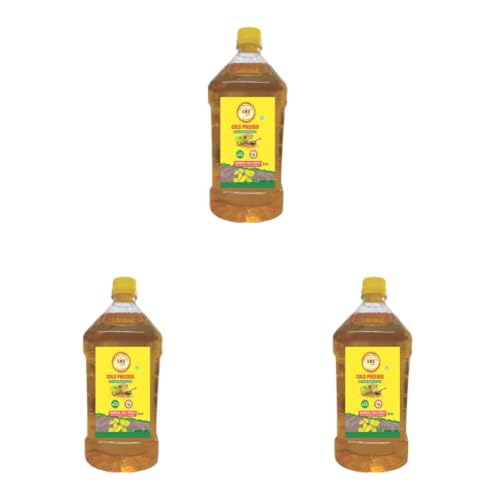 Image of GMB Mart Wooden Cold Pressed Yellow Mustard Oil | 100% Natural & Chemical-Free | Rich in Nutrients for Healthy Cooking, Roasting, Frying & Baking | Daily Use Edible Oil | Fresh & Pure 2 Litre