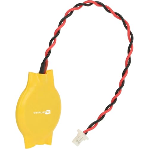 SIMPLETEK - Batteria BIOS CMOS CR2016 3V 75mAh Connettore 2 Pin | Compatibile con HP Compaq Armada, Pavilion, NC/NX, Presario, Evo