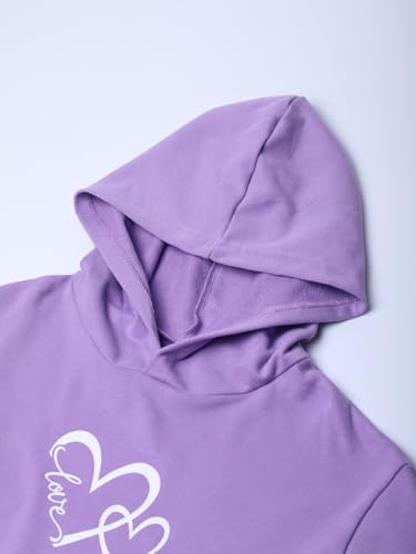 Image of WELAKEN Cotton Hoodie Sweatshirt for Girls Kids & Teens Long Sleeve Pullover with Kangaroo Pocket