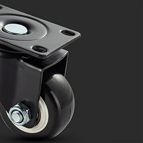 Set di Ruote girevoli silenziose, capacità di carico di 100 kg, con Doppi Cuscinetti a Sfera per Un Movimento Fluido dei mobili, Ideale per Uso Domestico e in Ufficio.