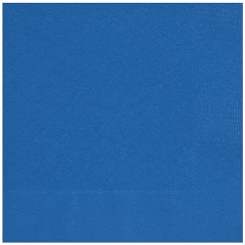 Unique 80611 Paper Napkins-13 cm-Royal Blue Colour-20 Count (Pack of 1) Pack of 20