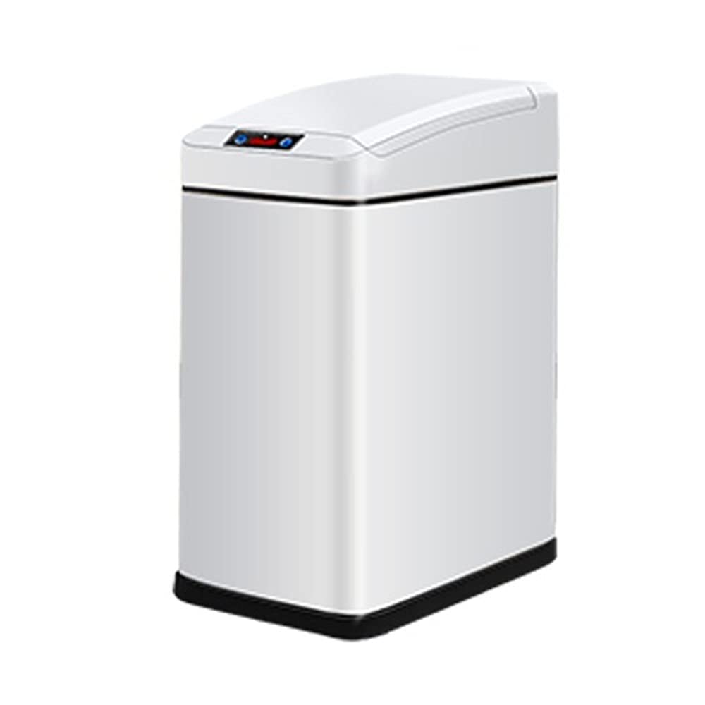 Smart Sensor Trash Can, Household Capacity with Cover 7L Sealed and Waterproof Design Electric Narrow Trash Basket Kitchen/bathroom
