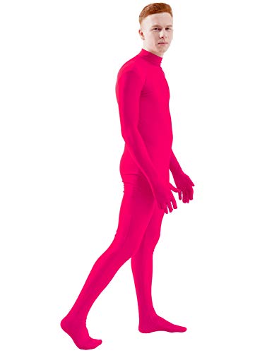 Image of Ensnovo Mens Mock Neck Full Body Unitard Spandex Zentai Suits Costumes