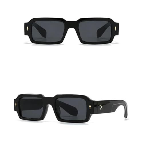 Luxury Rivet Sunglasses Women for Men Male Sun Glasses Vintage Punk Shades Uv4004