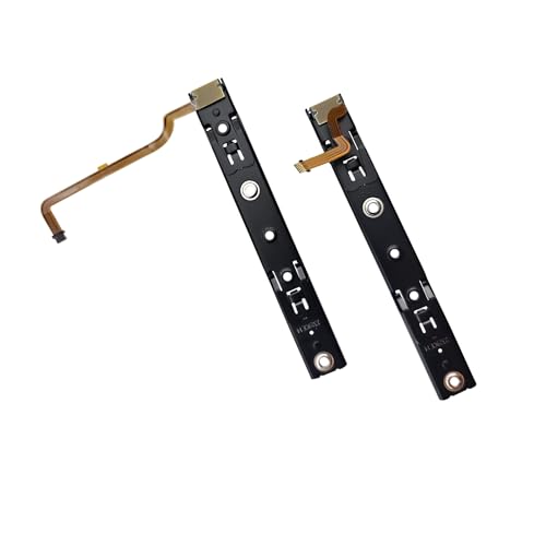 Eaglewireless Left and Right Slide Rail for Nintendo Switch Console Slide Rail Bar Replacement with Flex Cable for NS Nintendo Switch Console Rebuild Track Accessories Repair Parts (With 10Screws)