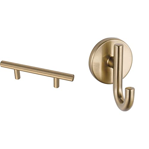 Franklin Brass Bar076Z-Cz-B Bar 3 Inch Cabinet Pull, 3" (76Mm), Pack Of 10, Champagne Bronze & Delta Faucet 75935-Cz Trinsic Towel Hook, 2-1/4 Inches, Champagne Bronze #TOP15