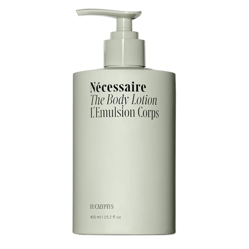 Nécessaire The Body Lotion Eucalyptus – Multi-Peptide Moisturizer - Firming Body Lotion for Women + Men. 2.5% Niacinamide. Non-Comedogenic + Hypoallergenic for Sensitive Skin – 450ml/15.2 fl oz