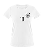 Luckja EM 2016 Deutschland Fanshirt Trikot M 06 Damen Rundhals T-Shirt