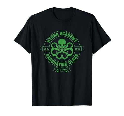 Camiseta de graduación Marvel HYDRA Academy ideal para el estilo urbano de cada día