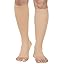 Knee High Open Toe Beige