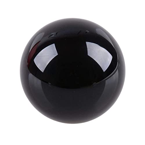 FFIME 1pc Large Natural Obsidian Polished Quartz Sphere Black Crystal Balls 40mm-200mm Beautiful Crystal (Color : 1pc 120mm)
