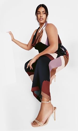 City Chic Women's Plus Size Pant - Azalea Print2