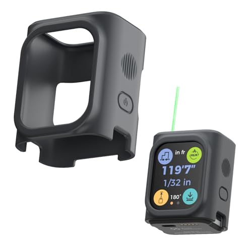 HOZO M-Cube Green-Beam Laser Measuring Tool & Pro Cover Combo,164ft/50m, ±1/16 inch Accuracy, High-Visibility Real Green Beam for Outdoor, Area/Volume/Pythagorean, LCD Display, Bluetooth App