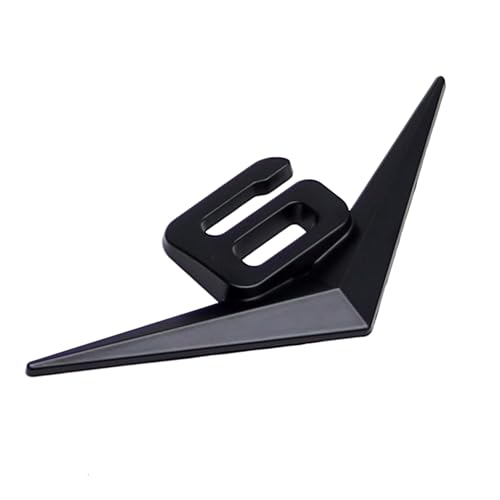 Image of iJDMTOY Vintage Style 3D Matte Black Alloy Metal V6 Emblem Compatible with Grille Hood Trunk Fender Side Door, etc