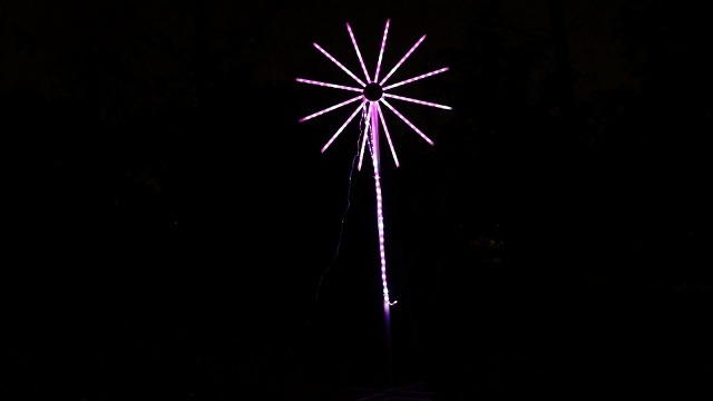 Image of Outdoor Firework Christmas Tree Smart LED Lights APP Remote Music Sync, Outside Lighting for Yard Patio Garden Xmas Decor Firework Lights, Arbol de Navidad