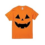 [standuporiginal] パンプキン おもしろ かわいい Tシャツ かぼちゃ ハロウィン (オレンジ, XXL)