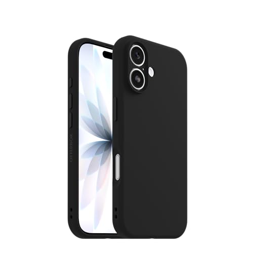 Image of OtterBox iPhone 17 Figura Series Case - Black - Aesthetic, Silicone Phone Cases, Protective Minimalist Design, MagSafe iPhone Case with Camera Protection