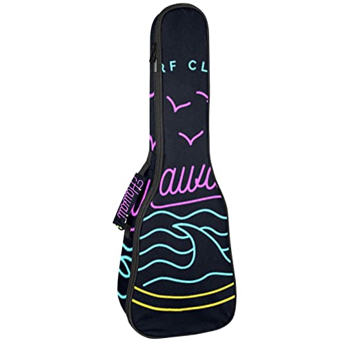 Sac pour ukulélé Surf Club Hawaï Housse de transport imperméable Oxford 10 mm d’épaisseur rembourrée pour ukulélé - Les Beatles, Paul McCartney, John Lennon, RIngo Starr, George Harrison Sac pour ukulélé Surf Club Hawaï Housse de transport imperméable Oxford 10 mm d'épaisseur rembourrée pour ukulélé