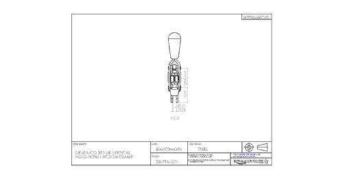 DE-STA-CO 202-UB Vertical Hold-Down Action Clamp