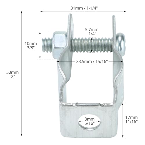 Conduit EMT rigide sans vibrations grâce au support isolé 1/27 cm QWORK - 6