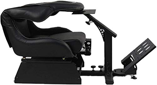 Dshot Racing Wheel Stand with seat Driving Seat Racing Simulator Cockpit Recliner with Gear Shift Mount for PS4, PS3, Xbox One, Xbox 360, Logitech, Thrustmaster