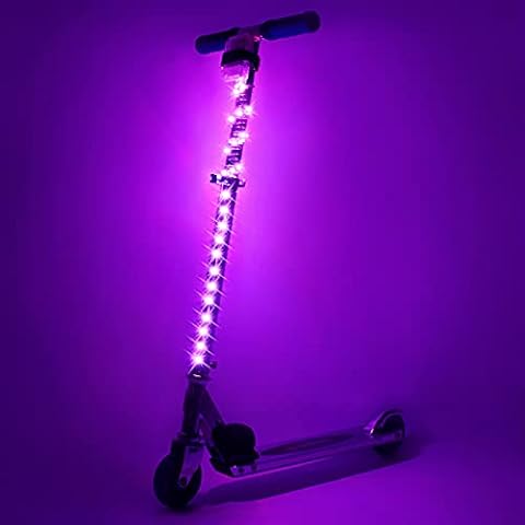 Waybelive LED Scooter Stem Light, Remote Control Scooter Light, 16 Color Change by Yourself, 2x1 Ft, Waterproof, Shockproof, Super Bright to display at Night. Good Gift for Kids Cover
