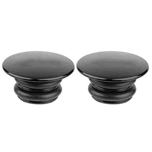 Lenker Kappen Seite,Lenkerendstopfen,Fahrradlenker Endkappen,Aluminiumlegierung Fahrradlenker Endstopfen Fahrrad Bar Ends Plug Lenkerkappen Für Mountainbike,Rennrad, Und BMX(Schwarz)