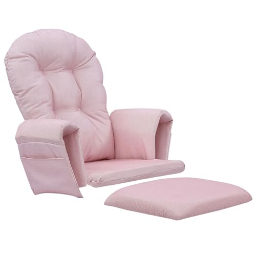 Sillón mecedor jardín con cojines de terciopelo lavables para aliviar el estrés