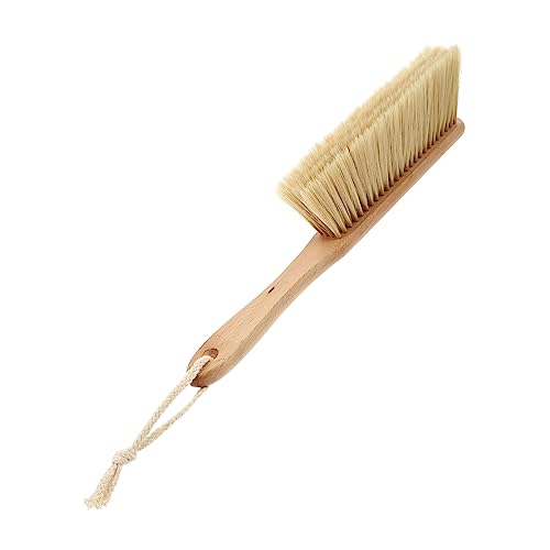 Healeved 1pc Cleaning Brush Brooms Woodworking Brush Carpet Broom Soft Bristle Hair Brush Hand Sweeper Brush - Removing Brush Handle Counter Cleaning Duster Carpet Cleaner Brush Khaki Pp