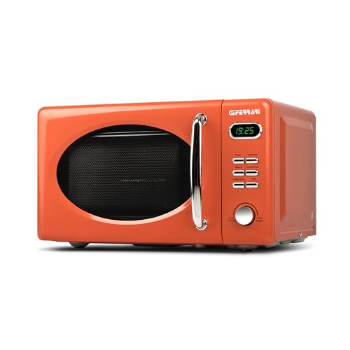 G3 Ferrari G10155 'Sapormio Vintage' Horno de microondas combinado, 1150 W, 20 litros, 8 programas, Naranja