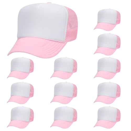 Image of OTTO Polyester Foam Front 5 Panel High Crown Mesh Back Trucker Hats in 97, Bulk, Wholesale