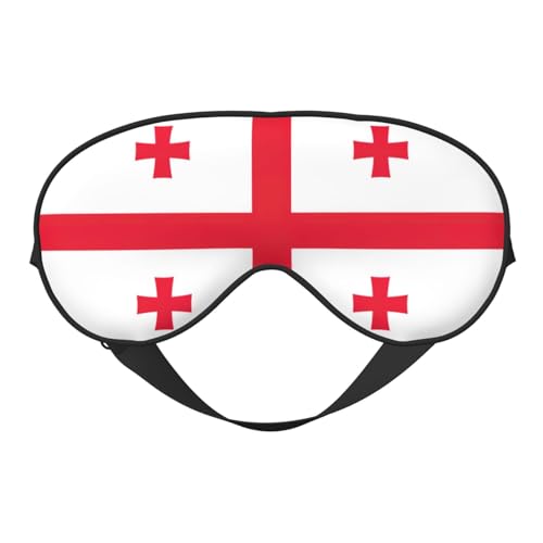 Flag of Georgia Print Sleep Mask Silk-Like Eye Mask Sleeping Eye Mask for Women Men for Travel Sleep Relaxation