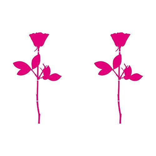sticker in vinile autoadesivo, a forma di rosa dei Depeche Mode